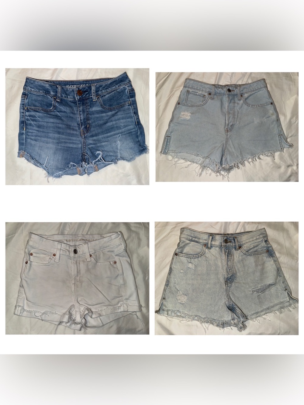 Bundle of 4 pair of denim shorts size 4